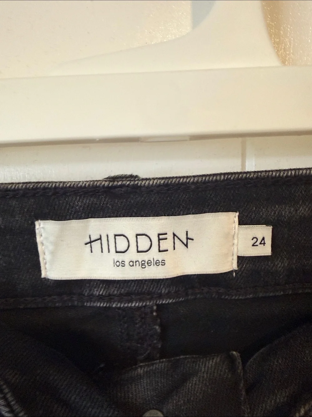 Women’s Black Hidden Cargo Jeans — Straight Leg Utility Style
